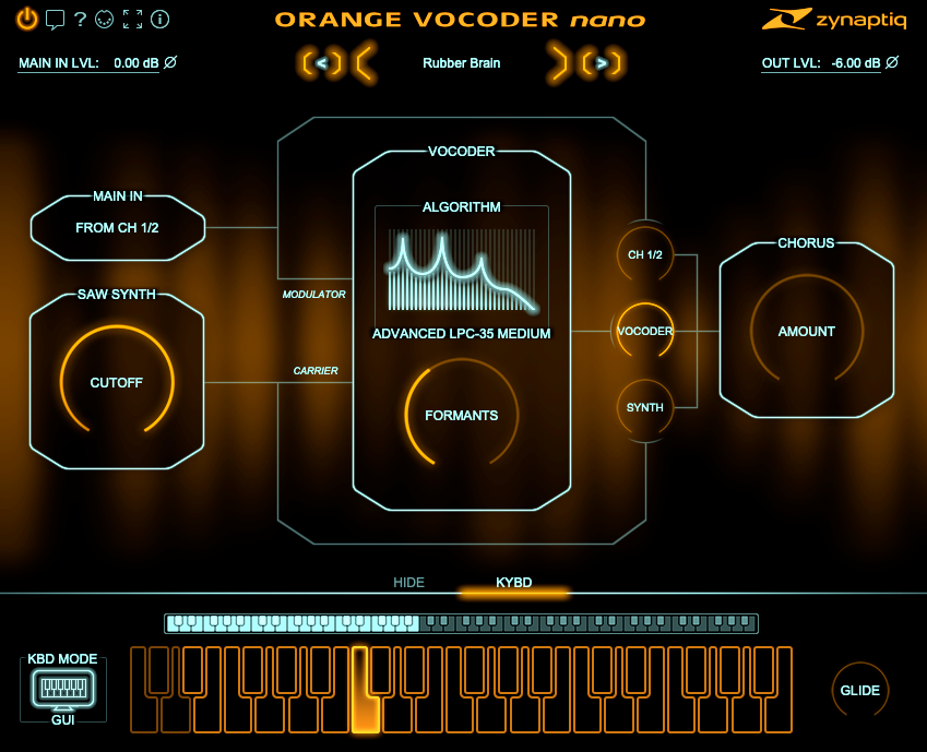 Zynaptiq Orange Vocoder Nano